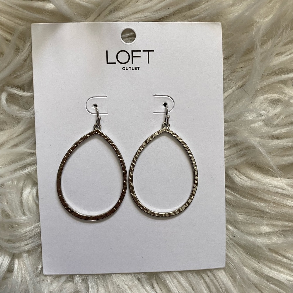Silver hoop earrings